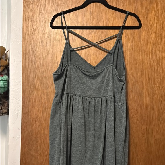 SHEIN Gray Sleeveless Mini Sundress - Picture 2 of 5